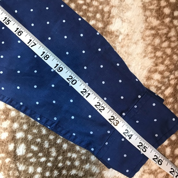 Navy Polka Dot Button Up - Picture 4 of 4